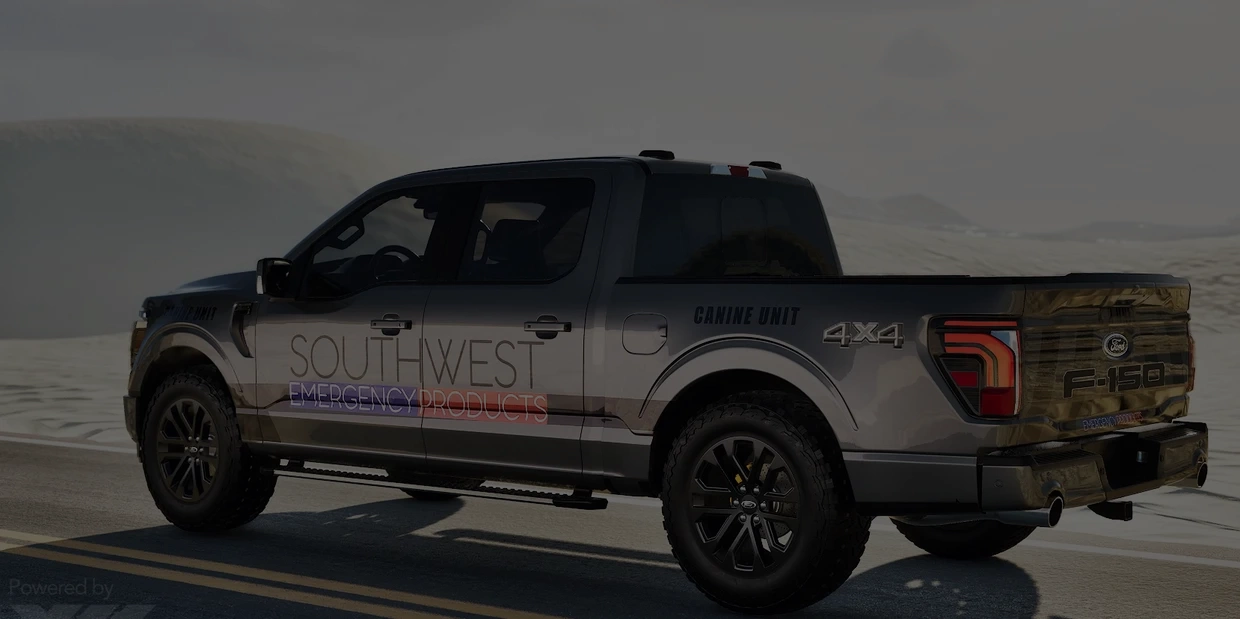 Southwest Emergency Products branded Ford F-150 Canine Unit truck
